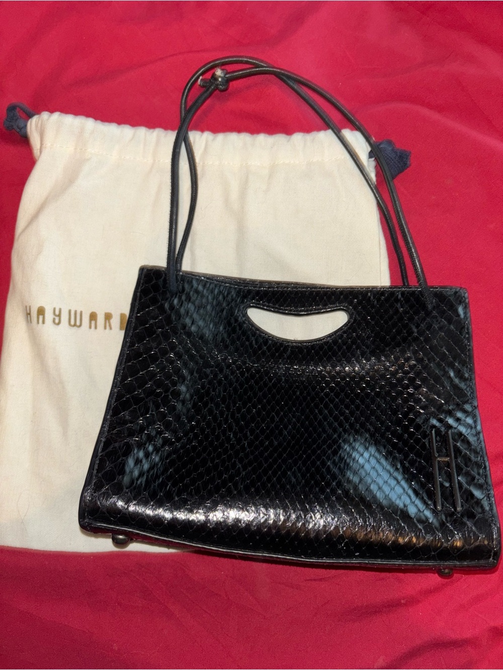Hayward Black Mini Top-Handle Shoulder Bag